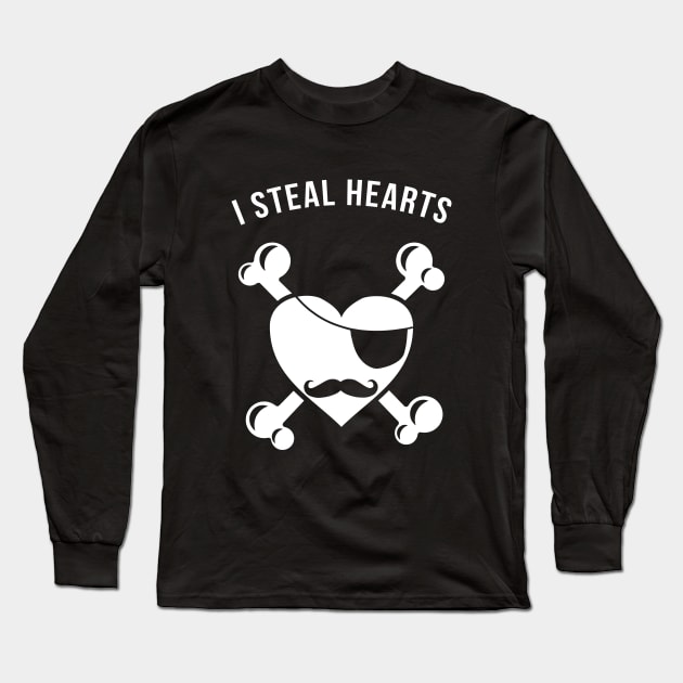 I steal hearts Long Sleeve T-Shirt by hoopoe